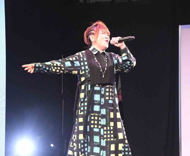 Rica Matsumoto performs live at the Cool Japan Showcase Anime Manga Tourism Festival, Osaka Expo